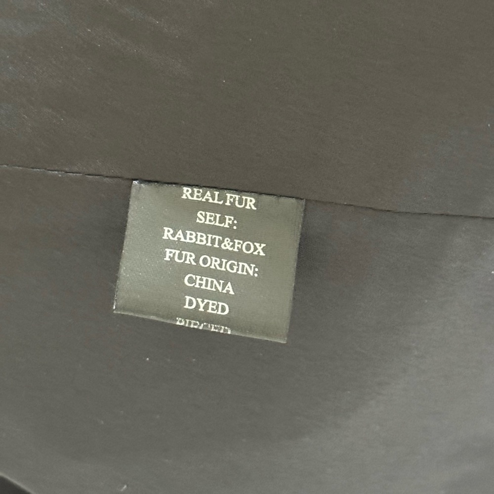 Adrienne Landau Rabbit & Fox Fur Dyed Vest - Midnight Blue - Size S - Like New - Picture 12 of 12